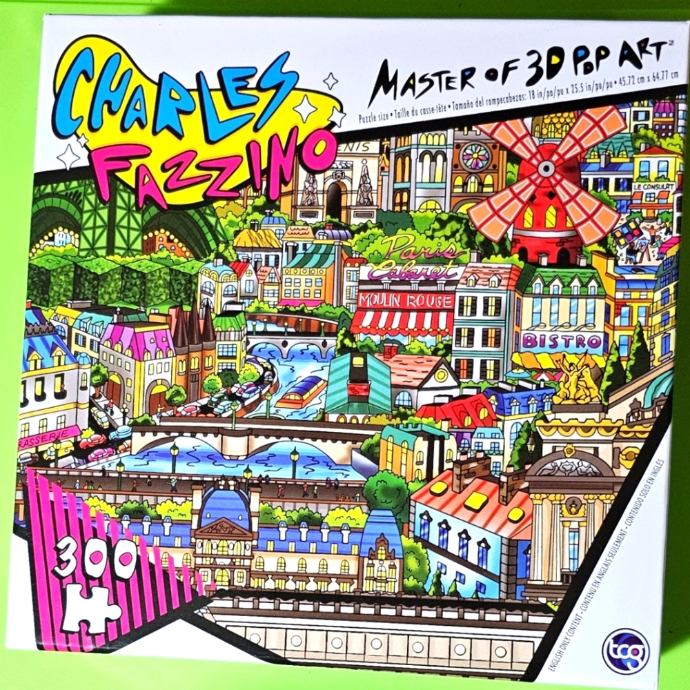 Charles Fazzino 300 Brand New Puzzle. Master of 3D pop art